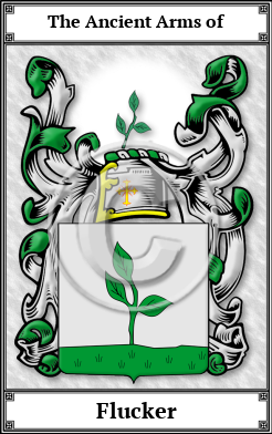 Flucker Family Crest Download (JPG)  Book Plated - 150 DPI