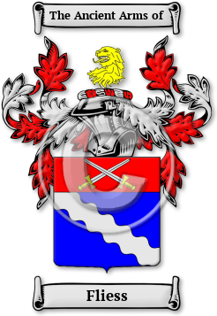 Fliess Family Crest Download (jpg) Legacy Series - 150 DPI