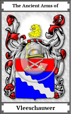 Vleeschauwer Family Crest Download (JPG) Book Plated - 600 DPI
