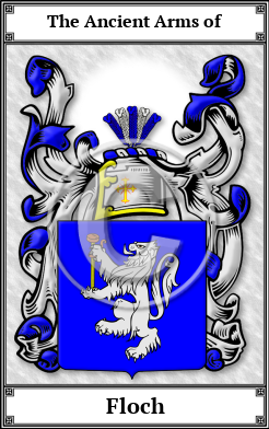 Floch Family Crest Download (JPG) Book Plated - 600 DPI
