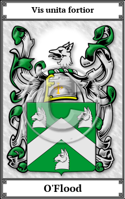 O'Flood Family Crest Download (JPG)  Book Plated - 150 DPI