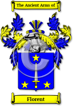 Florent Family Crest Download (jpg) Legacy Series - 150 DPI
