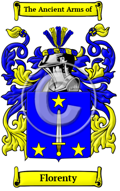 Florenty Family Crest/Coat of Arms