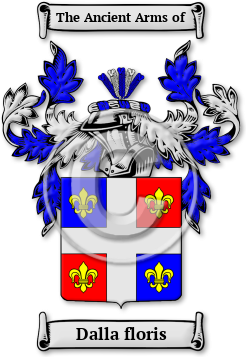 Dalla floris Family Crest Download (JPG) Legacy Series - 600 DPI