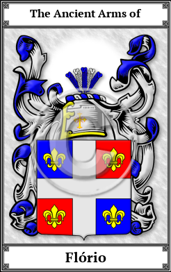 Flório Family Crest Download (JPG) Book Plated - 600 DPI