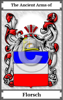 Florsch Family Crest Download (JPG)  Book Plated - 150 DPI