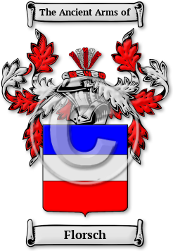 Florsch Family Crest Download (jpg) Legacy Series - 150 DPI