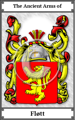 Fløtt Family Crest Download (JPG)  Book Plated - 150 DPI
