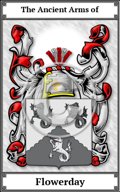 Flowerday Family Crest Download (JPG)  Book Plated - 150 DPI