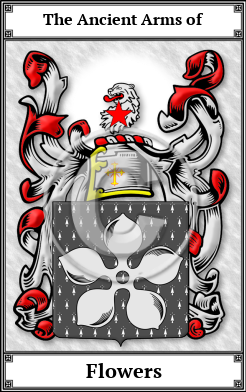 Flowers Family Crest Download (JPG)  Book Plated - 150 DPI