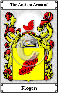 Flogen Family Crest Download (JPG) Book Plated - 600 DPI