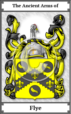 Flye Family Crest Download (JPG)  Book Plated - 150 DPI