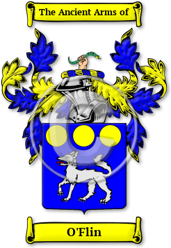 O'Flin Family Crest Download (jpg) Legacy Series - 150 DPI