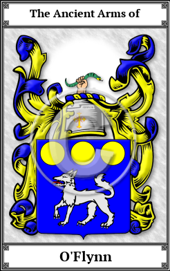 O'Flynn Family Crest Download (JPG) Book Plated - 600 DPI