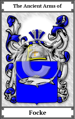 Focke Family Crest Download (JPG) Book Plated - 600 DPI