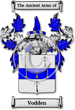 Vodden Family Crest Download (jpg) Legacy Series - 150 DPI