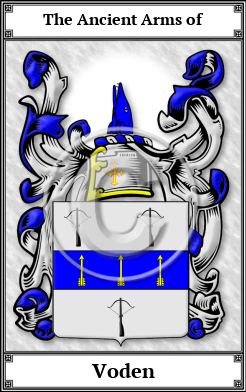 Voden Family Crest Download (JPG) Book Plated - 600 DPI