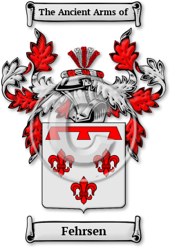 Fehrsen Family Crest Download (jpg) Legacy Series - 150 DPI
