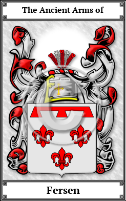 Fersen Family Crest Download (JPG)  Book Plated - 150 DPI