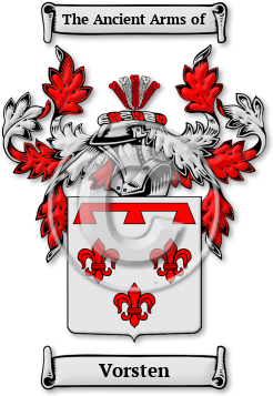 Vorsten Family Crest Download (jpg) Legacy Series - 150 DPI
