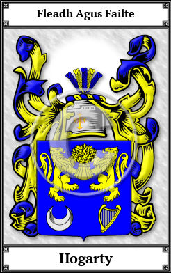 Hogarty Family Crest Download (JPG) Book Plated - 600 DPI