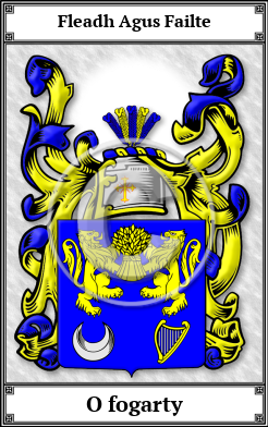 O fogarty Family Crest Download (JPG) Book Plated - 150 DPI