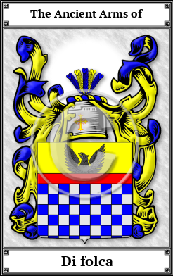 Di folca Family Crest Download (JPG)  Book Plated - 150 DPI