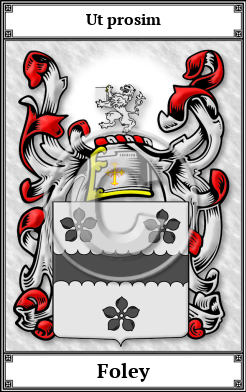 Foley Family Crest Download (JPG)  Book Plated - 150 DPI