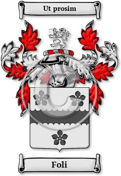 Foli Family Crest Download (JPG) Legacy Series - 300 DPI