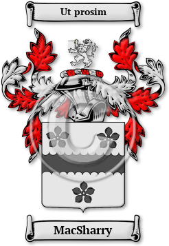 MacSharry Family Crest Download (jpg) Legacy Series - 150 DPI