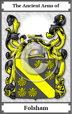 Folsham Family Crest Download (JPG)  Book Plated - 150 DPI