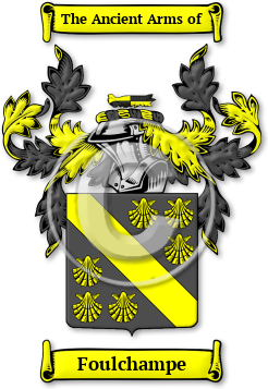 Foulchampe Family Crest Download (jpg) Legacy Series - 150 DPI