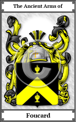 Foucard Family Crest Download (JPG)  Book Plated - 150 DPI