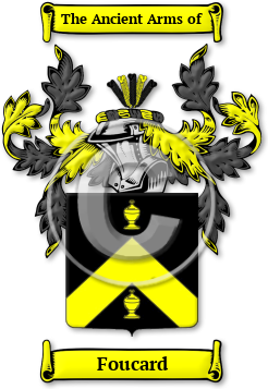 Foucard Family Crest Download (jpg) Legacy Series - 150 DPI