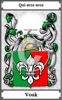 Voak Family Crest Download (JPG)  Book Plated - 150 DPI