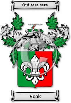 Voak Family Crest Download (jpg) Legacy Series - 150 DPI