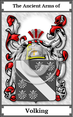 Volking Family Crest Download (JPG)  Book Plated - 150 DPI