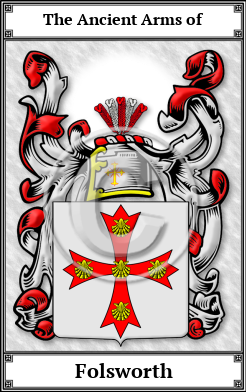 Folsworth Family Crest Download (JPG) Book Plated - 600 DPI