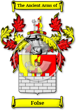Folse Family Crest Download (jpg) Legacy Series - 150 DPI