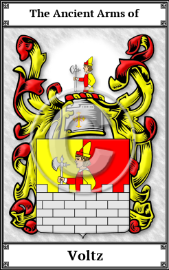 Voltz Family Crest Download (JPG) Book Plated - 600 DPI