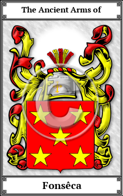 Fonsêca Family Crest Download (JPG) Book Plated - 600 DPI