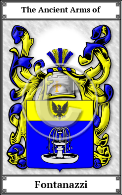 Fontanazzi Family Crest Download (JPG)  Book Plated - 150 DPI