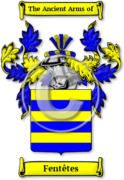 Fentêtes Family Crest Download (jpg) Legacy Series - 150 DPI