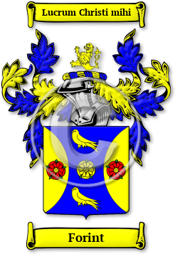 Forint Family Crest Download (JPG) Legacy Series - 600 DPI