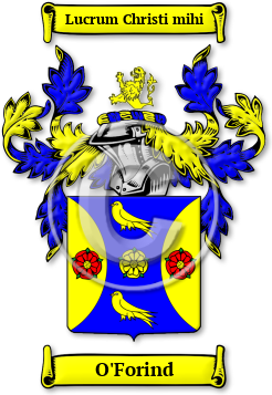 O'Forind Family Crest Download (jpg) Legacy Series - 150 DPI