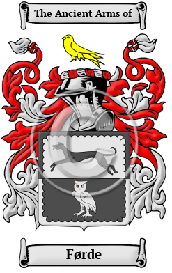 Førde Family Crest Download (JPG) Heritage Series - 300 DPI