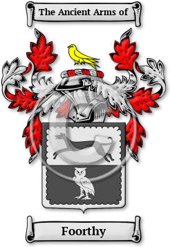 Foorthy Family Crest Download (jpg) Legacy Series - 150 DPI