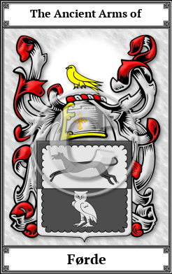 Førde Family Crest Download (JPG)  Book Plated - 150 DPI