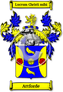 Attforde Family Crest Download (jpg) Legacy Series - 150 DPI