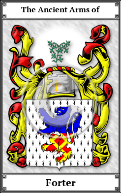 Forter Family Crest Download (JPG)  Book Plated - 150 DPI